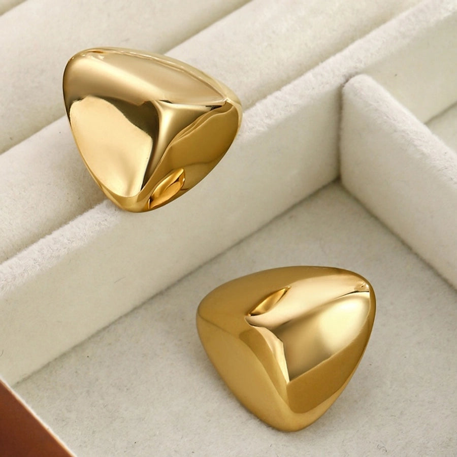 1 Pair Casual Romantic Solid Color Geometric 304 Stainless Steel Ear Studs