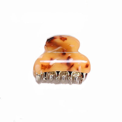women's simple style geometric acetic acid sheets plating hair claws