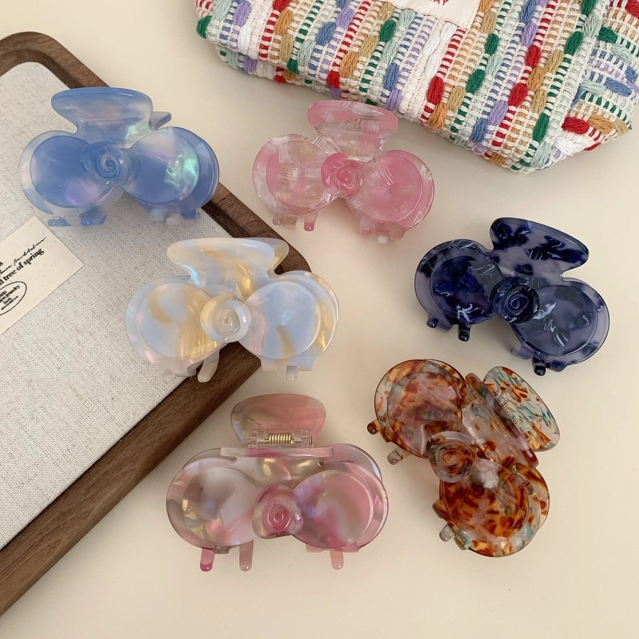 Women's Sweet Simple Style Flower Acetic acid sheets Hair Claws