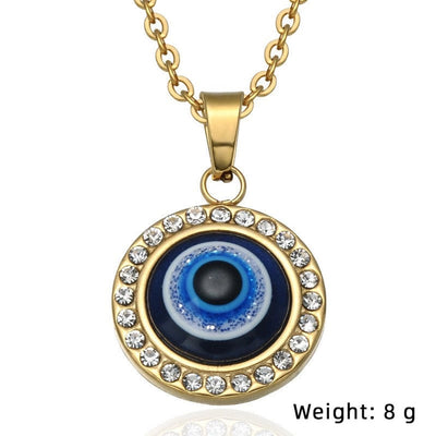 1 Piece Titanium Steel Devil's Eye Pendant