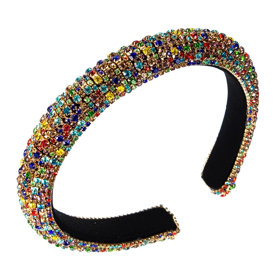 jewelry baroque full diamond fabric headband