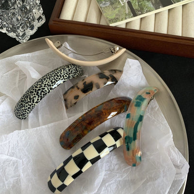 Women's Casual Elegant Simple Style Geometric Alloy Acetic acid sheets Hair Clip