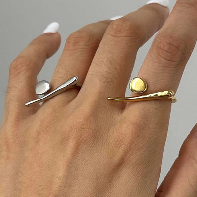 Jewelry Simple Style Classic Style Geometric 304 Stainless Steel Open Rings