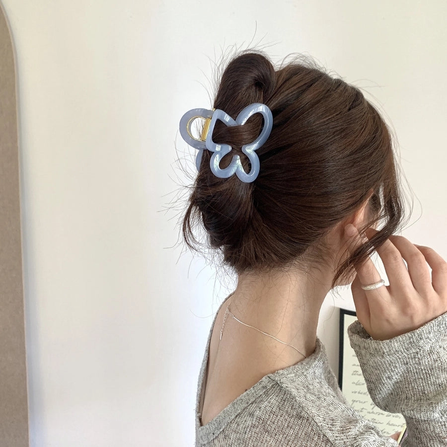 Women's Simple Style Solid Color Acetic acid sheets Polishing Hair Claws