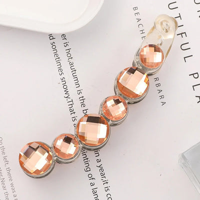 simple style geometric plastic artificial pearls hair clip