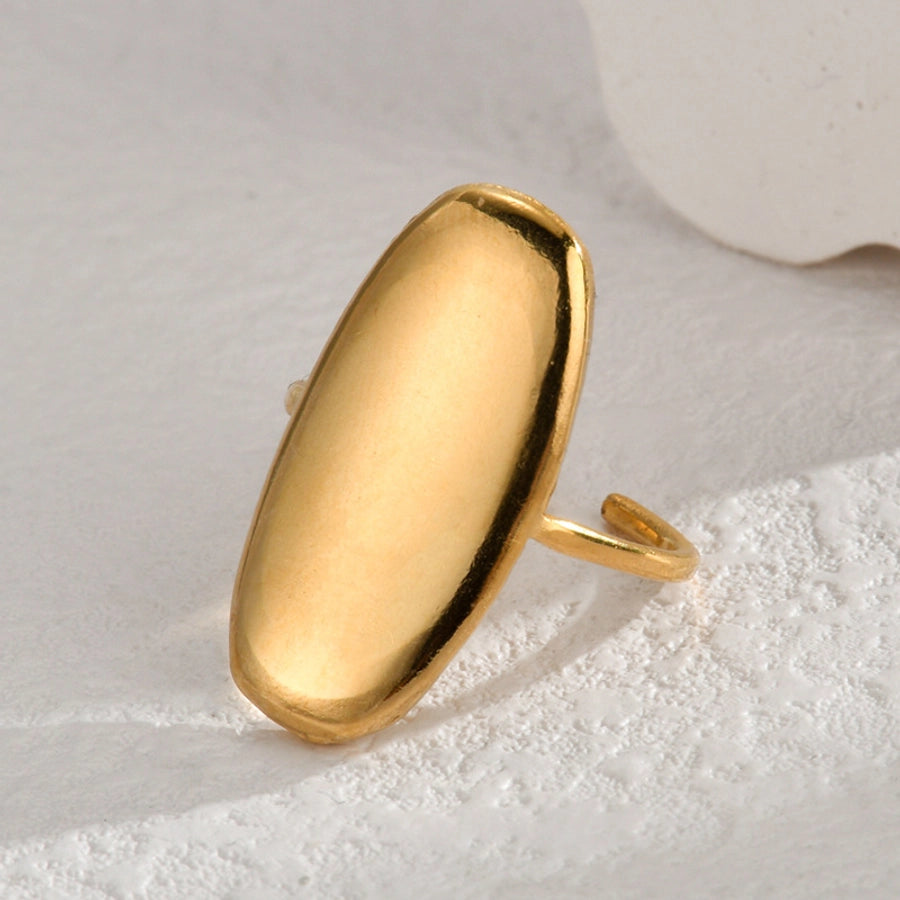 Jewelry Retro Four Leaf Clover Heart Shape 304 Stainless Steel Plating Open Rings