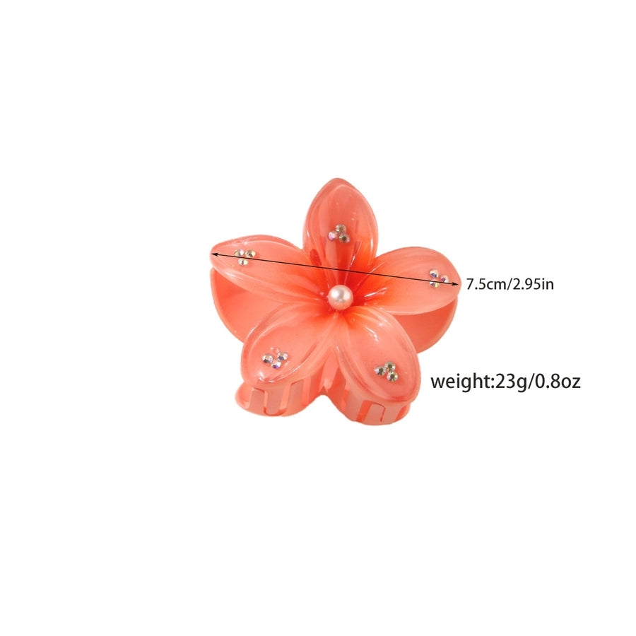 Women's Simple Style Classic Style Flower Plastic Resin Stoving Varnish Hair Claws