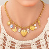 Jewelry Simple Style Classic Style Heart Shape 304 Stainless Steel Plating Pendant Necklace