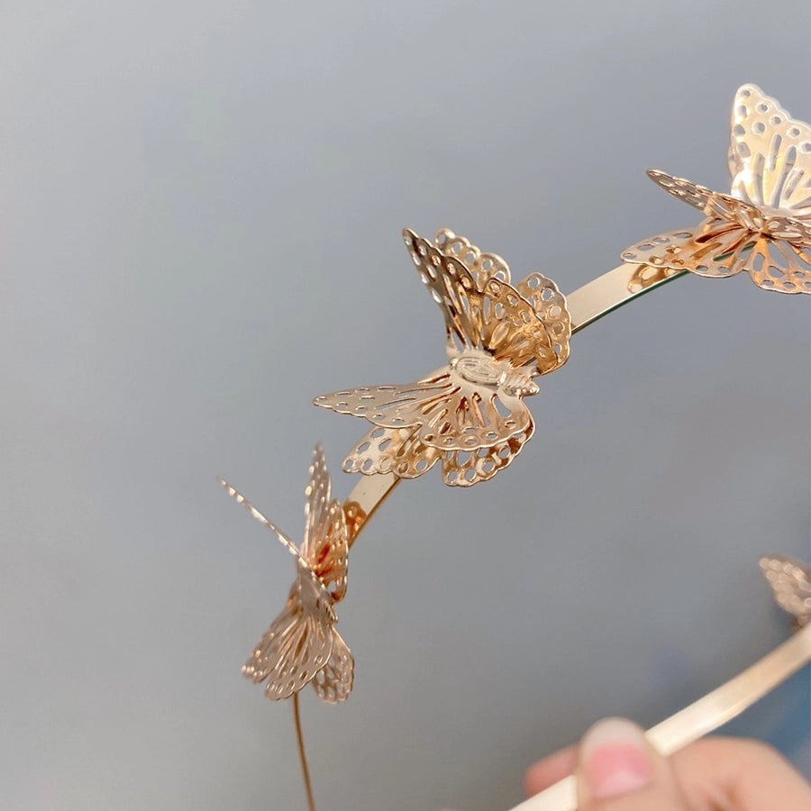 fashion hollow butterfly headband