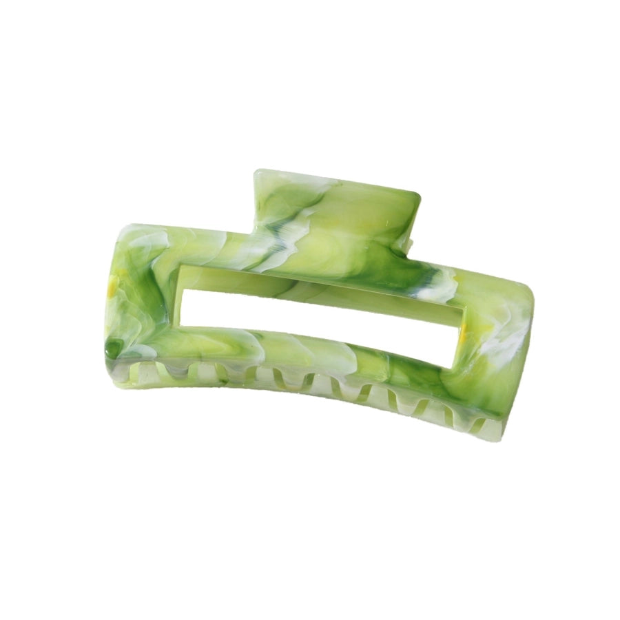 New Arrival Marble Color Rectangular Grip High-Grade Sense Niche Updo Imitation Acetic Acid Shark Clip Hair Accessories Headdress
