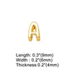 Wholesale Jewelry Basic Simple Style letter Copper 18K Gold Plated