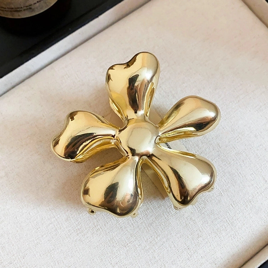 Women's Simple Style Classic Style Flower Alloy Plating Hair Claws