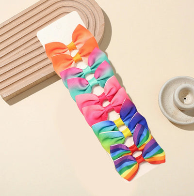 Girl'S Sweet Korean Style Bow Knot Polyester Hair Clip