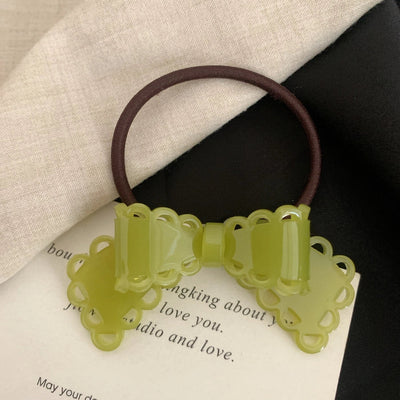 Women's Classic Style Korean Style IG Style Bow Knot Acetic acid sheets Hair Tie