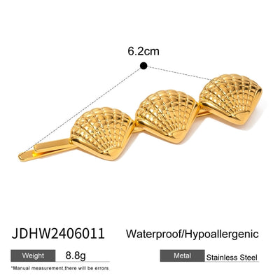 Women's Beach Simple Style Starfish Hippocampus 304 Stainless Steel Plating Hair Tie