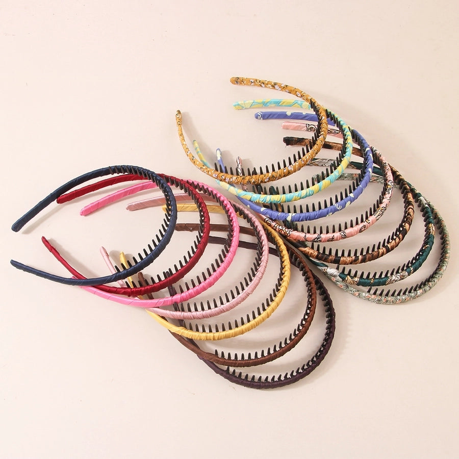 Hot-selling Basic Bangs Broken Hair Band Wash Face Pressure Hair Non-slip Toothed Broken Flower Hair Band Summer Women's Hair Accessories