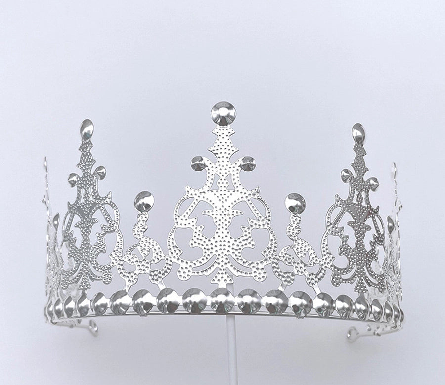 fashion crown imitation pearl alloy rhinestone plating crown 1 piece