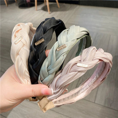simple style solid color cloth hair band