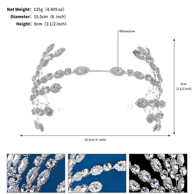 Women's Exaggerated Shiny Geometric Rhinestone Inlay Rhinestones Hair Band