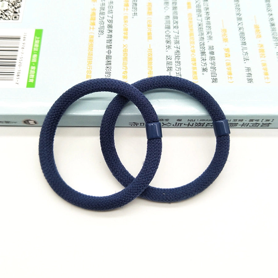 fashion solid color cloth hair tie