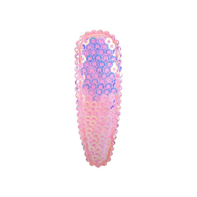 new flip sequins candy color lace mesh yarn bb clip children's hair accessories