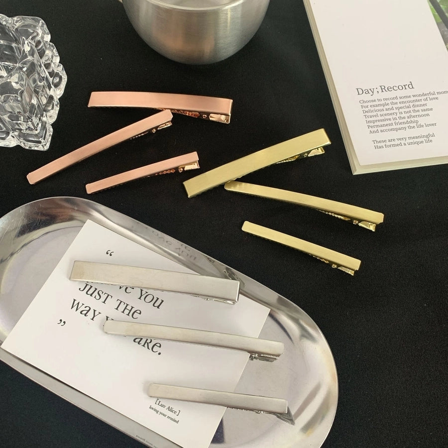 Women's Casual Simple Style Streetwear Solid Color Alloy Hair Clip