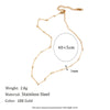 Jewelry Simple Style Solid Color 304 Stainless Steel Titanium Steel 18K Gold Plated Bracelets Anklet Necklace