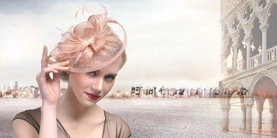 wave elastic net handmade bow feather hair accessories performance banquet accessories