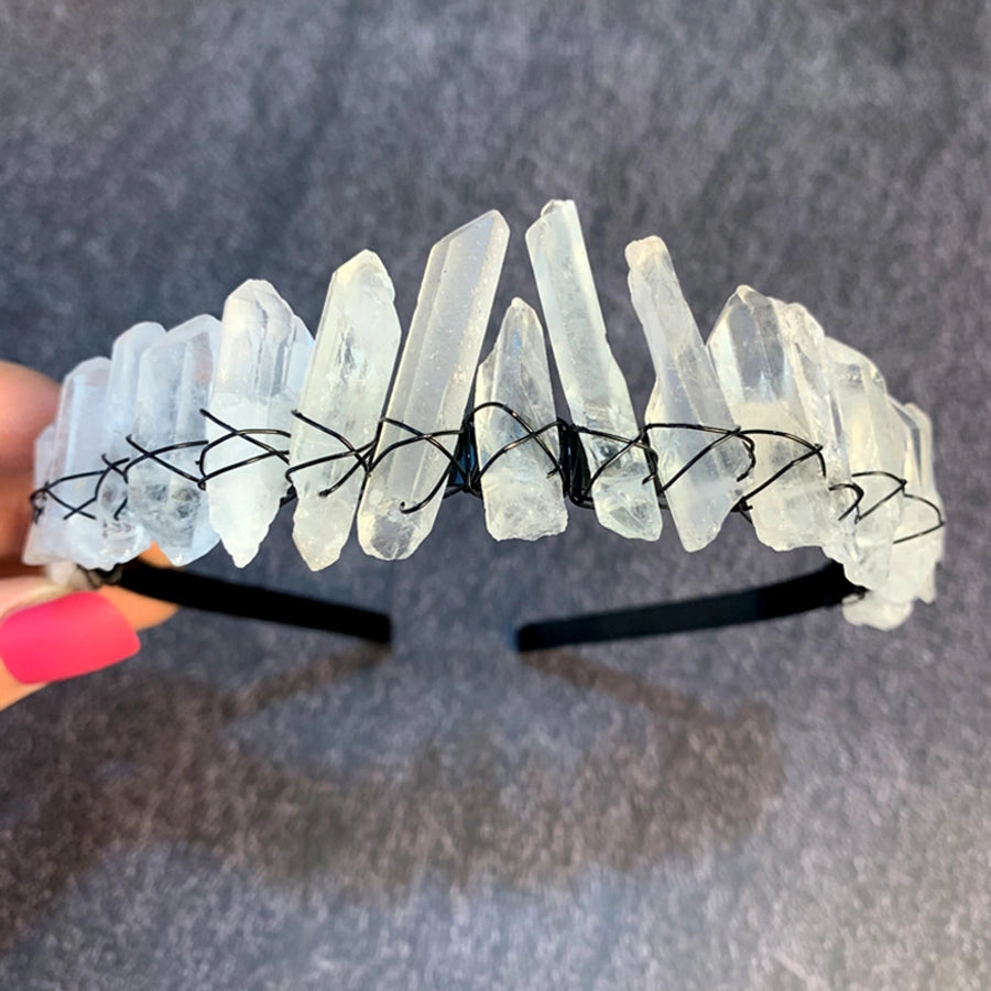 simple style flower crystal inlay crystal hair band