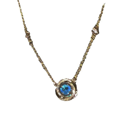 Copper Plating Geometric Pendant Necklace