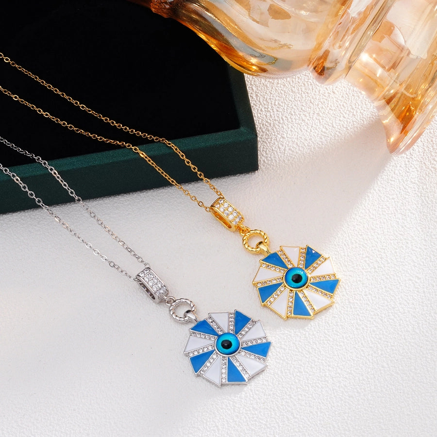 Jewelry Glam Lady Sexy Eye 304 Stainless Steel Copper Pendant Necklace