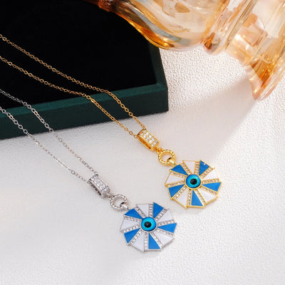 Jewelry Glam Lady Sexy Eye 304 Stainless Steel Copper Pendant Necklace