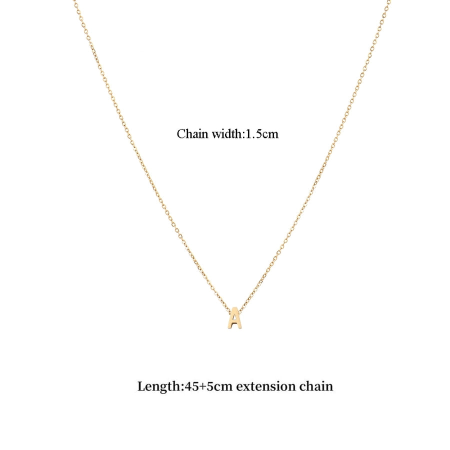 Jewelry Casual Classic Style Letter 201 Stainless Steel 304 Stainless Steel Pendant Necklace