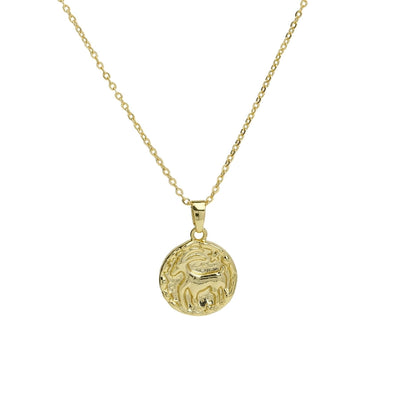 Brass Plating Constellation Pendant Necklace