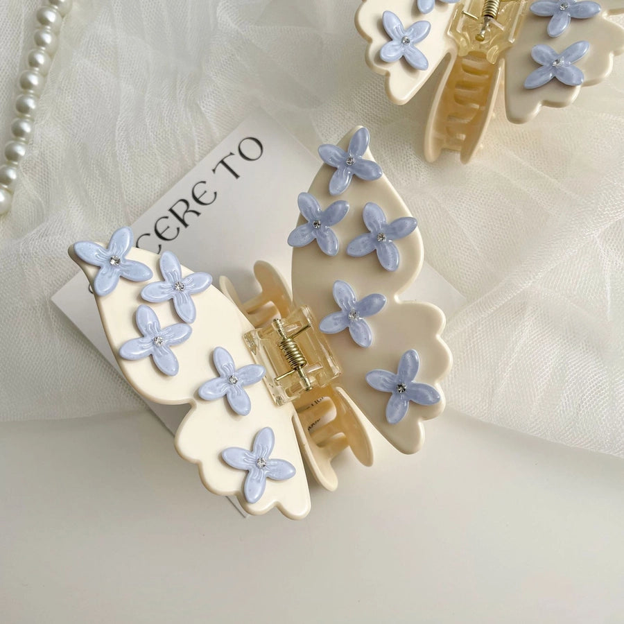 Women's Sweet Cool Style Butterfly Metal Plating Hair Claws