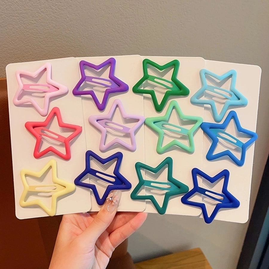 Women's Cute Solid Color Alloy Hair Clip