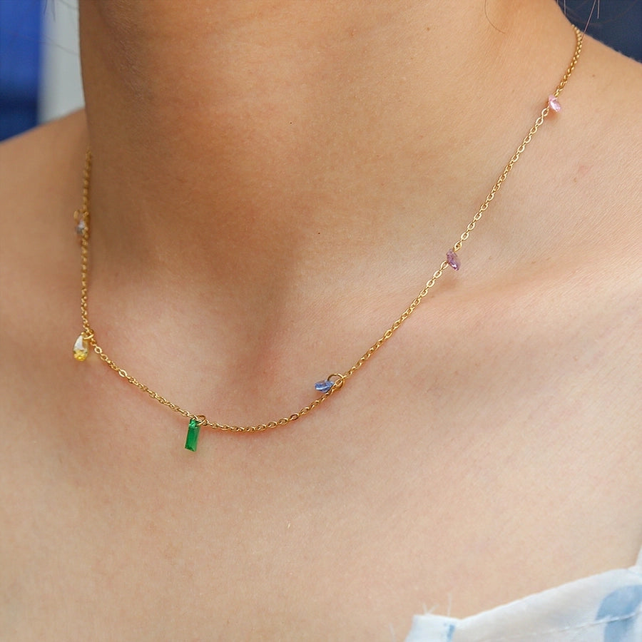 Jewelry Glam Cute Shiny Geometric 304 Stainless Steel Necklace