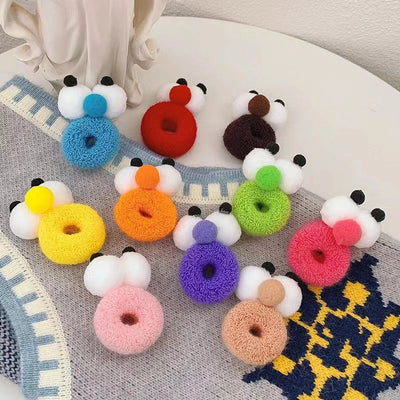 women's cute cartoon cloth hair tie