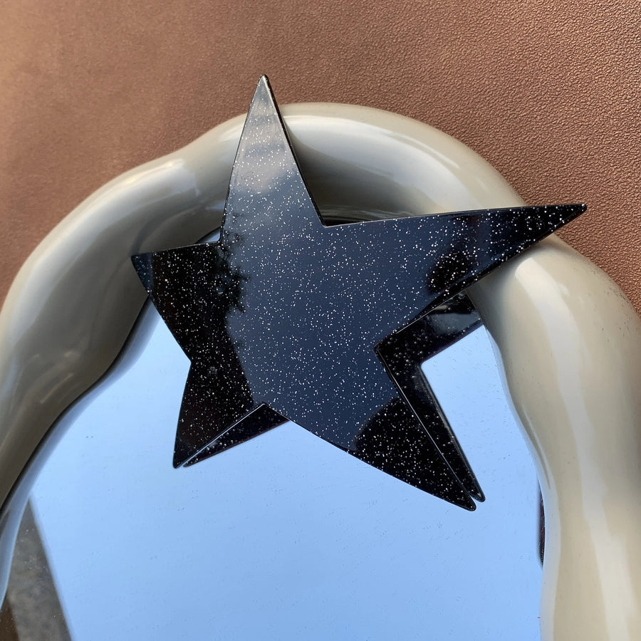 y2k tie dye star acetic acid sheets hair clip