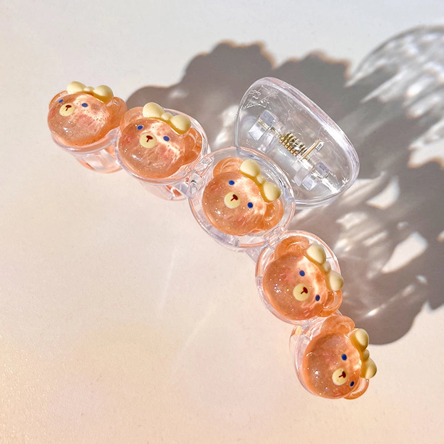 Women's Cartoon Style Peach Strawberry Plastic Resin Hair Claws