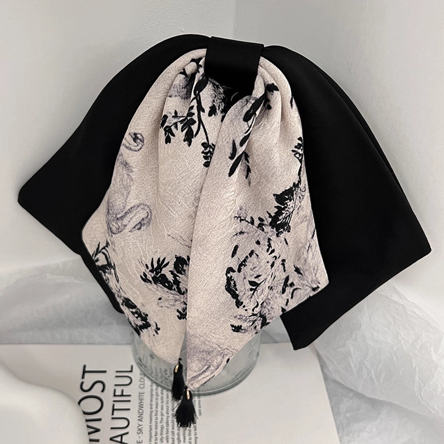 Women's Chinoiserie Color Block Printing Hair Band