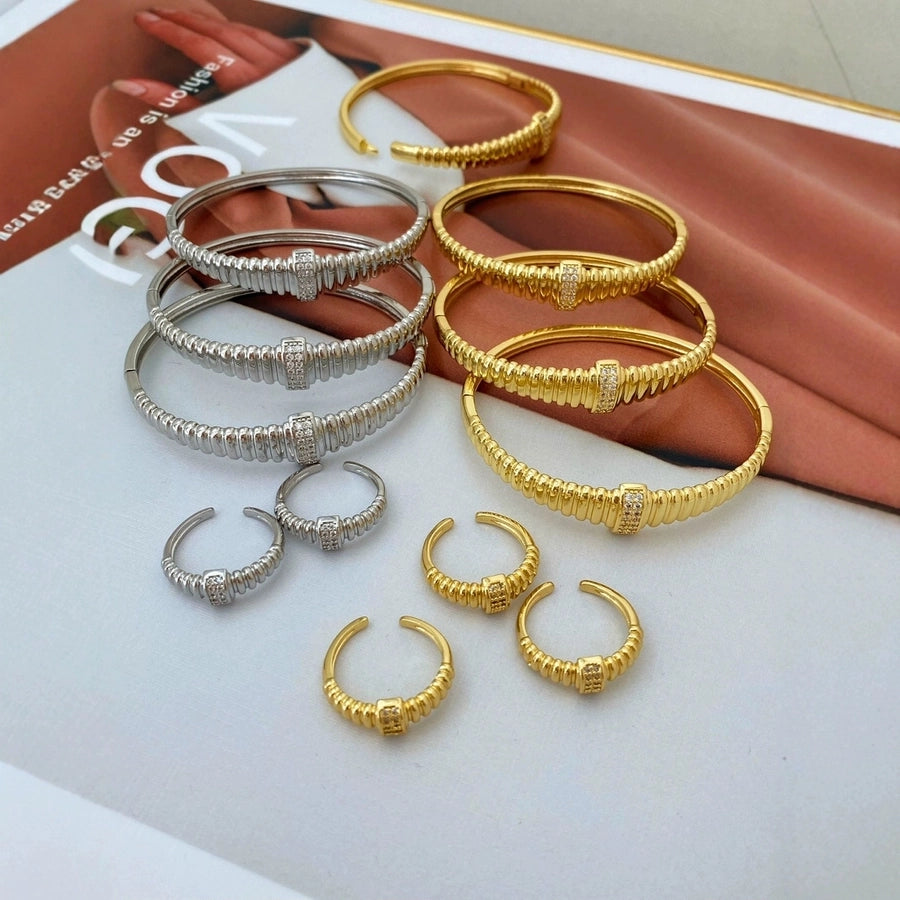 Jewelry Vintage Style Classic Style Geometric Copper Plating Rings Bracelets