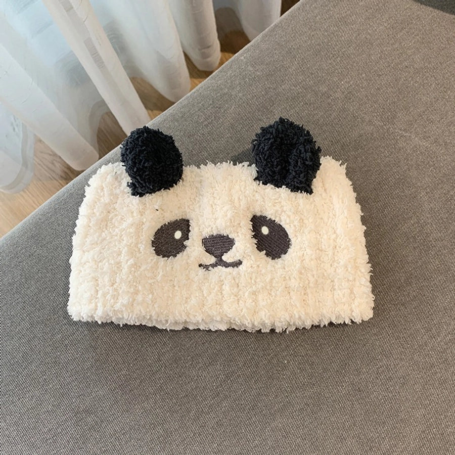 Women's Cute Panda Coral Fleece Hair Band