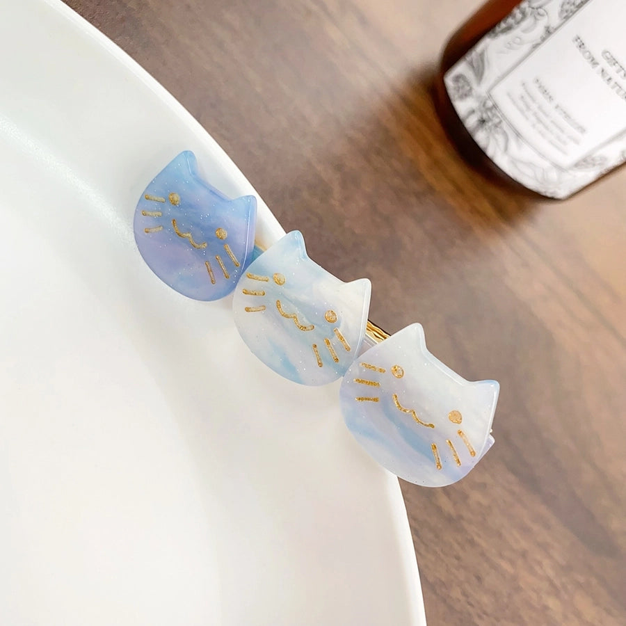 Women's Cute Cat Acetic acid sheets Hair Clip