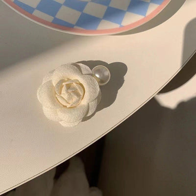 Korean Style Gentle Flower Small Hairpin Female Niche Design Summer  Head Clip Light Luxury High-end Headwear