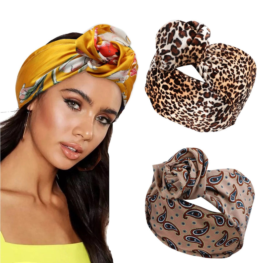 streetwear solid color flower cloth rib-knit hair band 1 piece