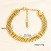 Retro Solid Color 304 Stainless Steel Bracelets In Bulk
