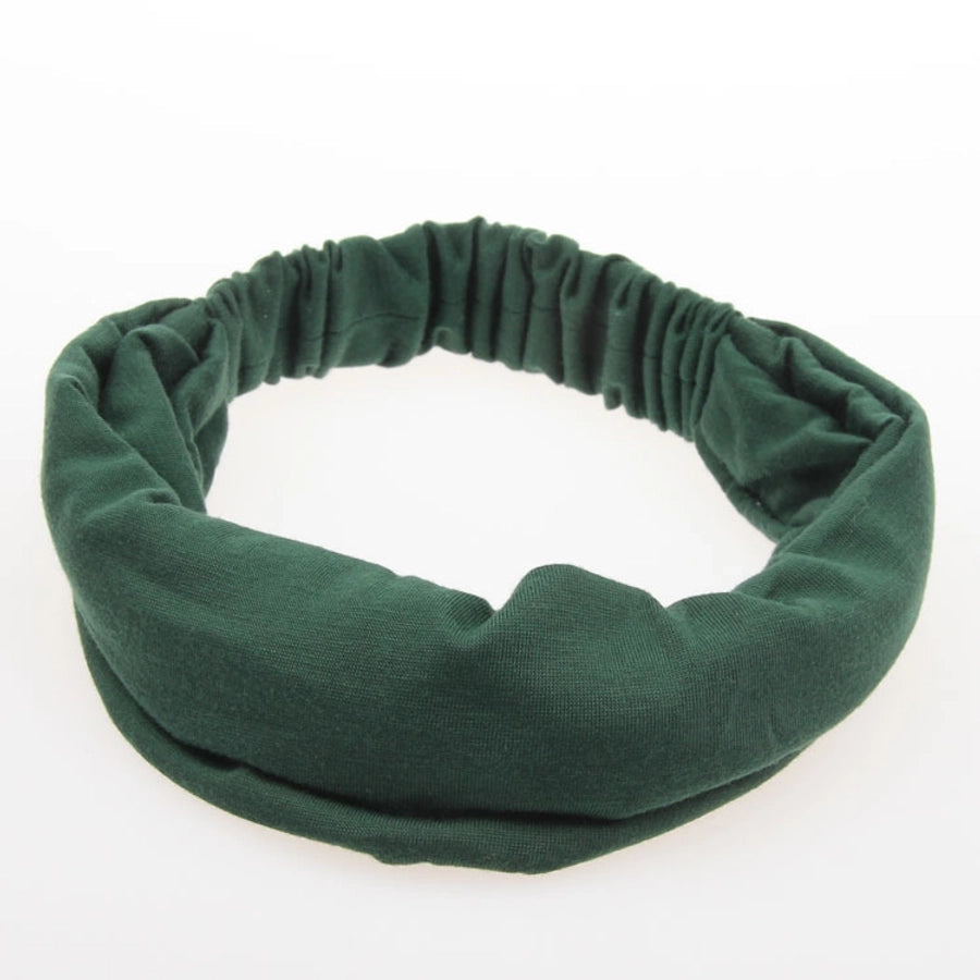 fashion solid color cotton hair band