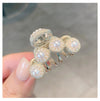 women's simple style solid color alloy plating hair claws