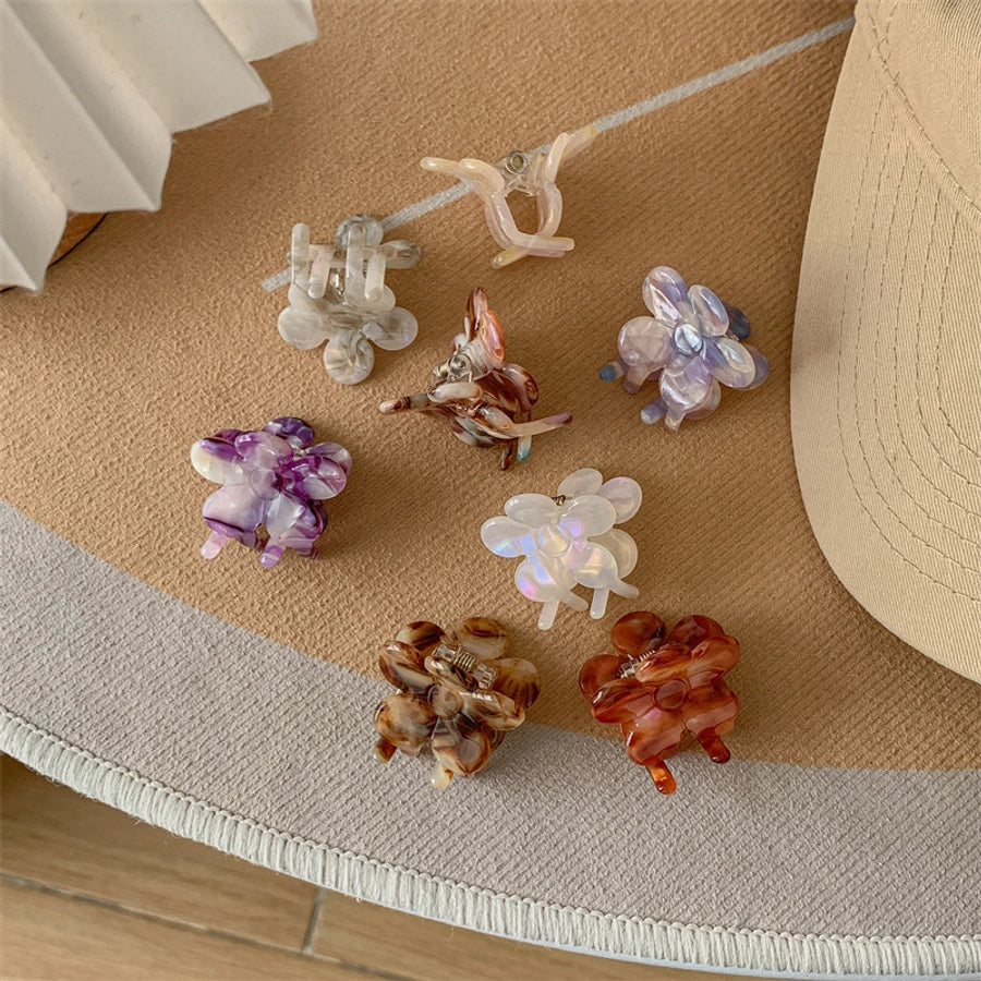 Women's Sweet Simple Style Flower Acetic acid sheets Hair Claws